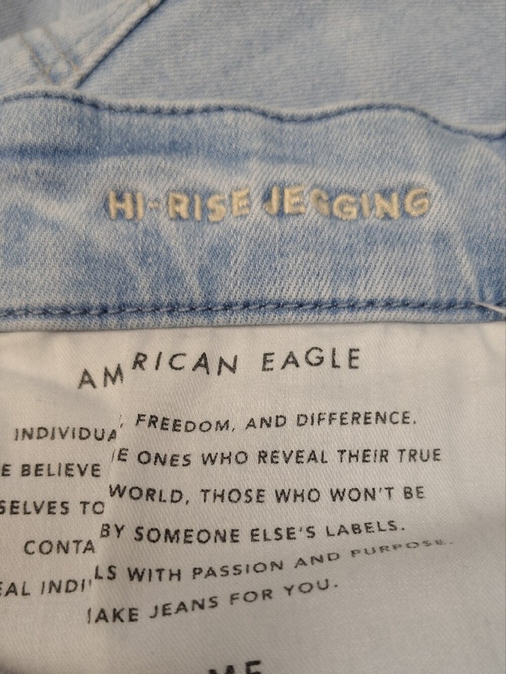 American Eagle Outfitters Light Blue Hi Rise Jegging - Picture 12 of 15
